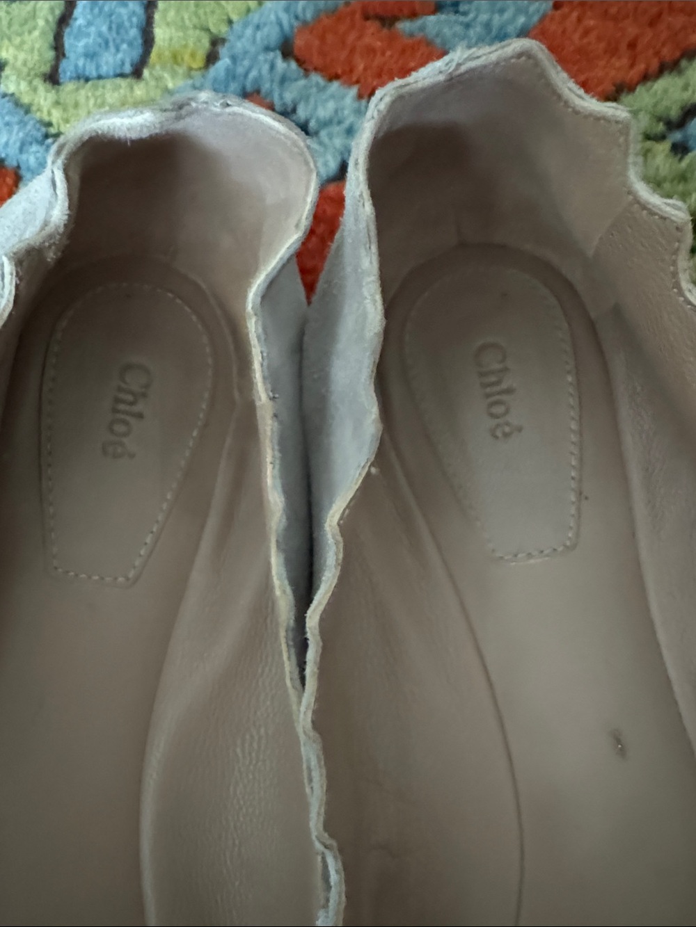 Chloe Lauren Ballet Flats 38.5 — Grey Suede - Picture 2 of 7